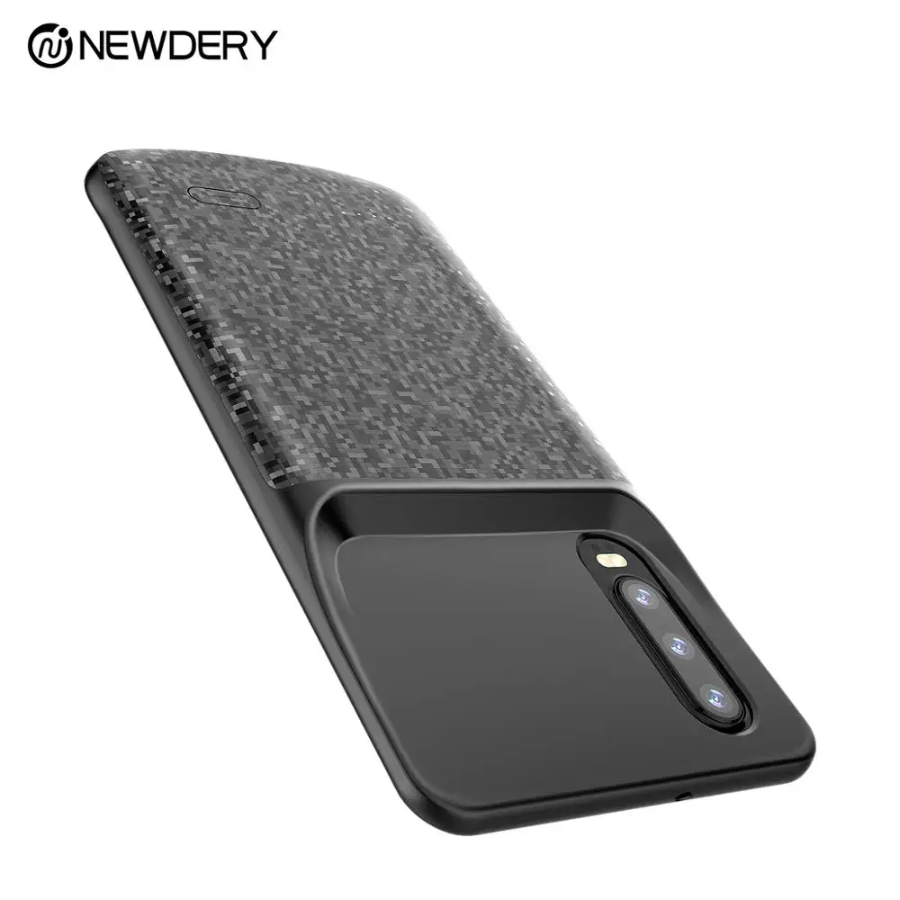 Переносной корпус питания для huawei p30 p30 pro Nova 4e 4700mAh ТПУ дизайн чехол для зарядки для huawei p30 pro черный