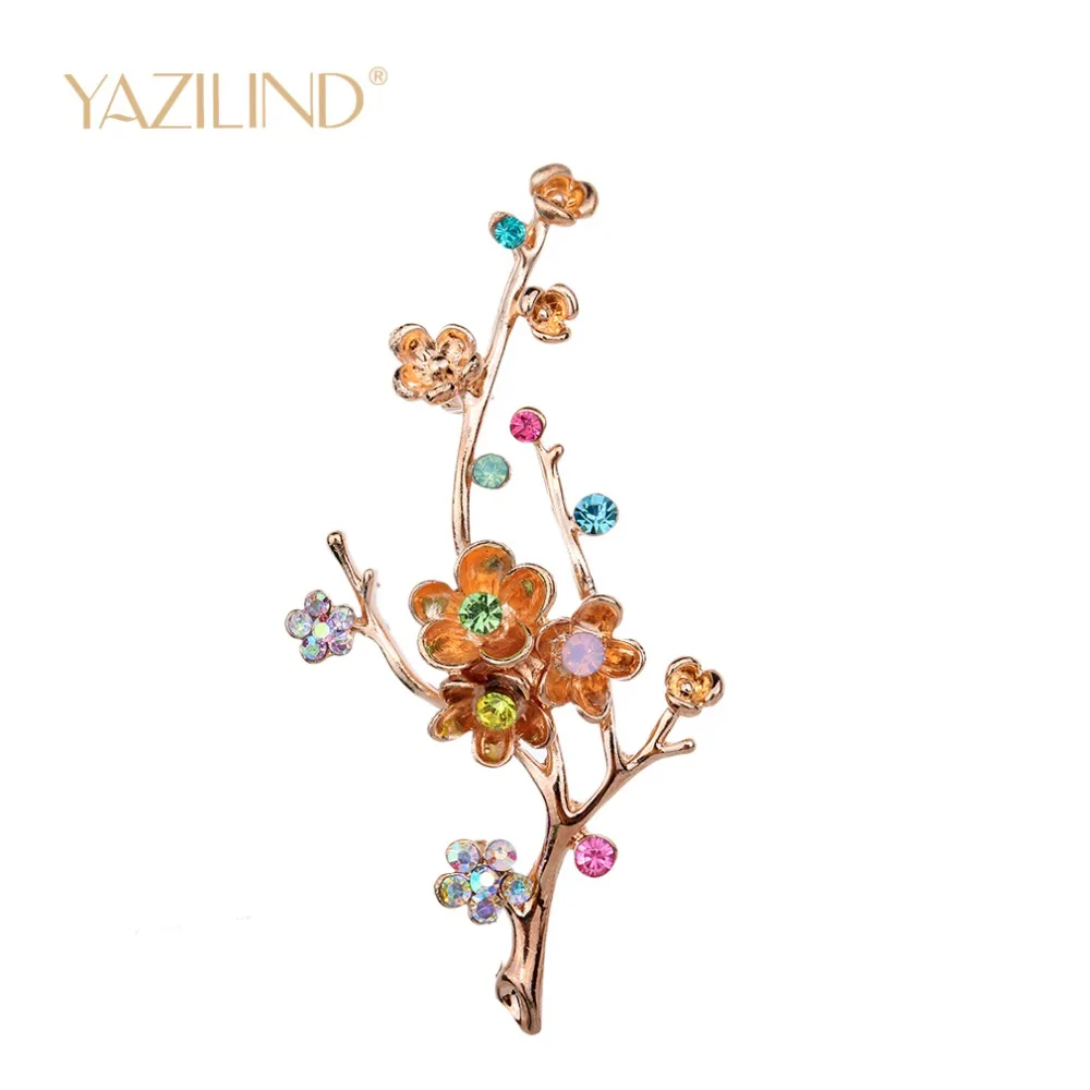 Цветочная деталь филигранная фуксия Роза Кристалл горный хрусталь брошь |