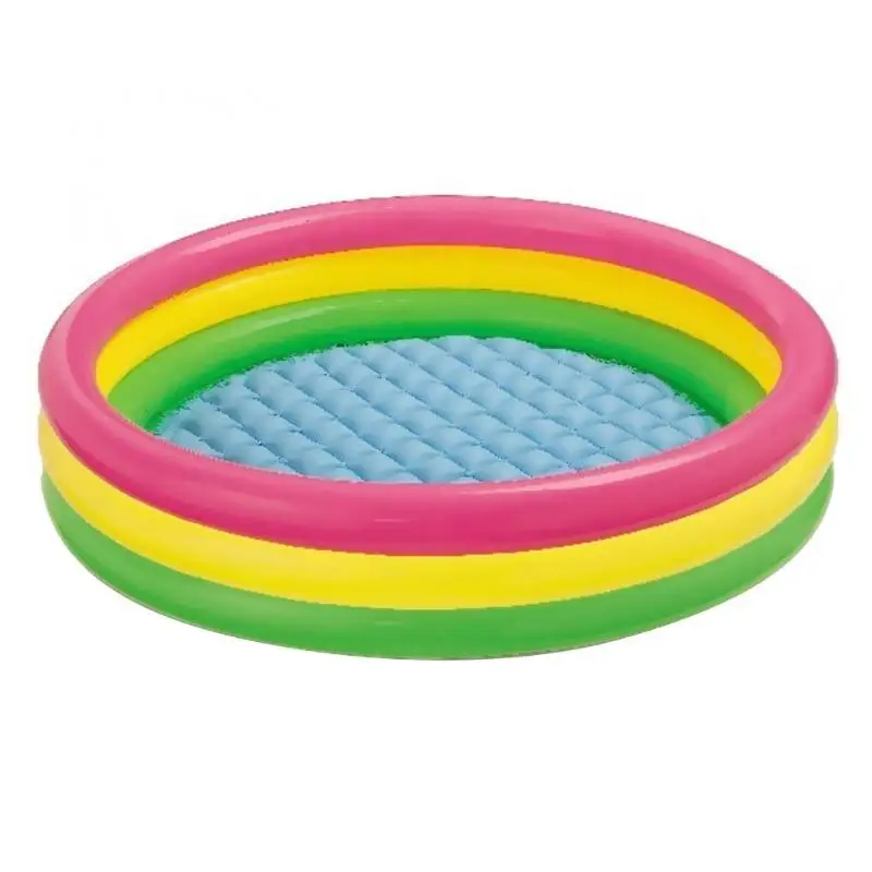 L 114x25cm Портативный надувной круг для купания ребенка бассейн Piscina открытый детский бассейн Ванна детский бассейн вода - Цвет: L 114x25cm