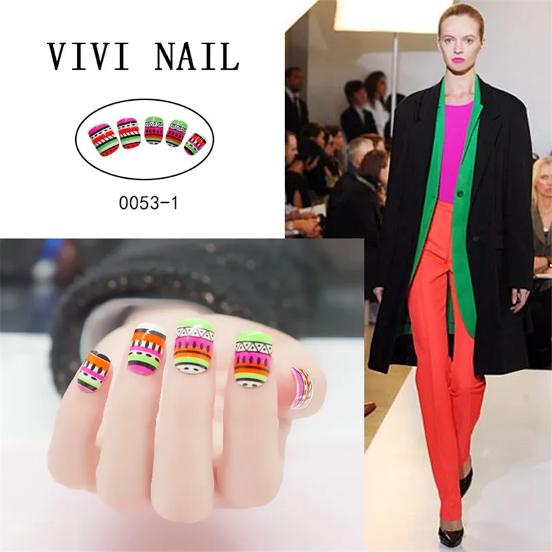 Press on False Nail Tips Full Cover Fake Nails ABS Manicure Art Women DIY | Красота и здоровье