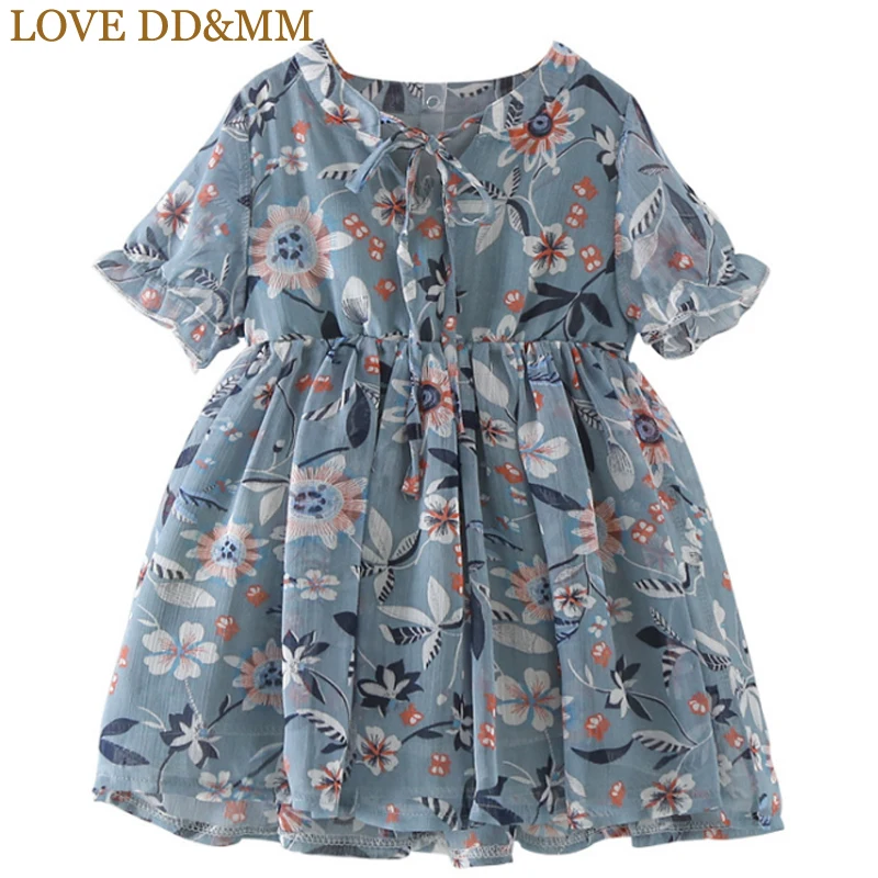 Платья для девочек LOVE DD &amp MM летняя новая детская одежда 2020 Модное шифоновое