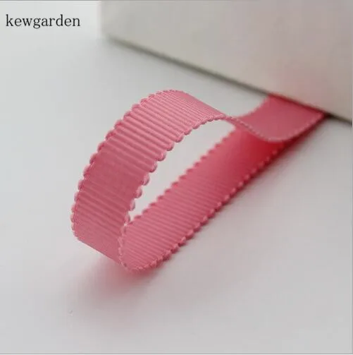 Kewgarden 10 мм 3/" волна корсажная лента для кромки лента вручную изготовленная лента DIY лук аксессуары атласные упаковочные ленты Riband 50 ярдов