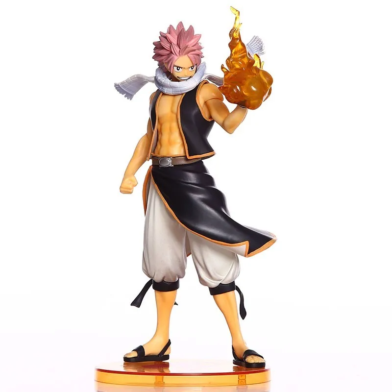 23 см аниме Fairy Tail Нацу ПВХ рис dragneel 1/7 Весы окрашенные фигурку Коллекционная