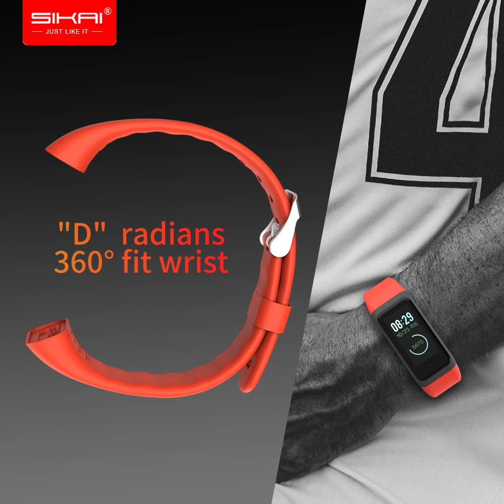 SIKAI силиконовый ремешок для часов Huami Amazfit Cor 2 сменный удобный цветной браслет ремешок для часов Huami Amazfit Cor 2 ремешок