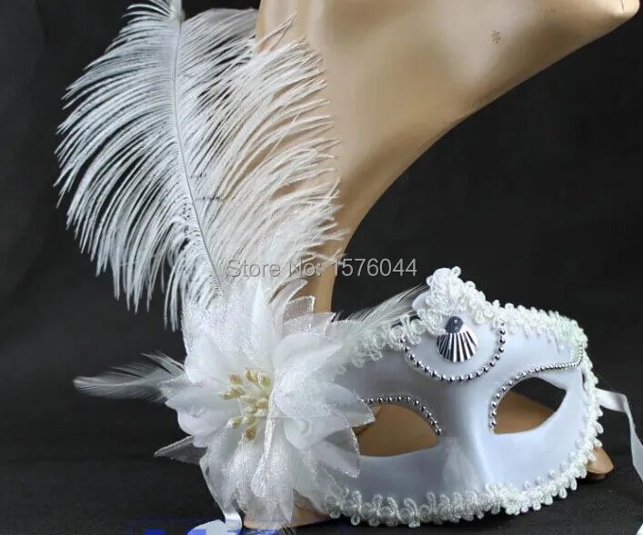 1 шт. новая Вечеринка маскарад Хэллоуин перо маска мода для мужчин и женщин