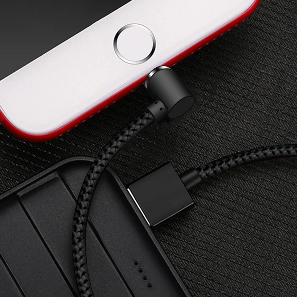 Магнитный Кабель 90 градусов L Тип зарядки Type C Micro Usb для IPhone 7 X Galaxy S9 Xiaomi mi 8 Redmi Note 5