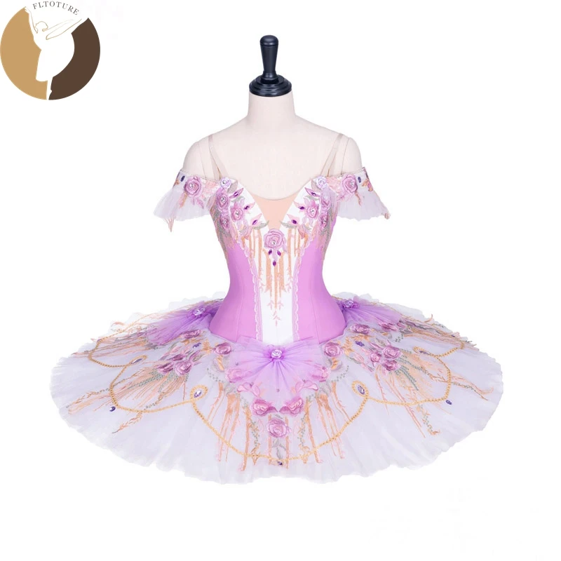 

FLTOTURE AT1293 Classical Ballet Pancake Fairy Costumes For Ballet Performance Professional Ballet Nutcracker Tutu For Sale