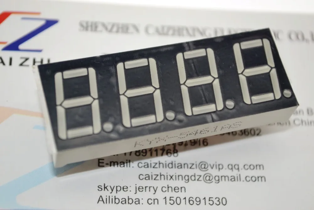 0 56 дюймов 4bit общий анод цифровой трубки Красный светодиодный Дисплей 7