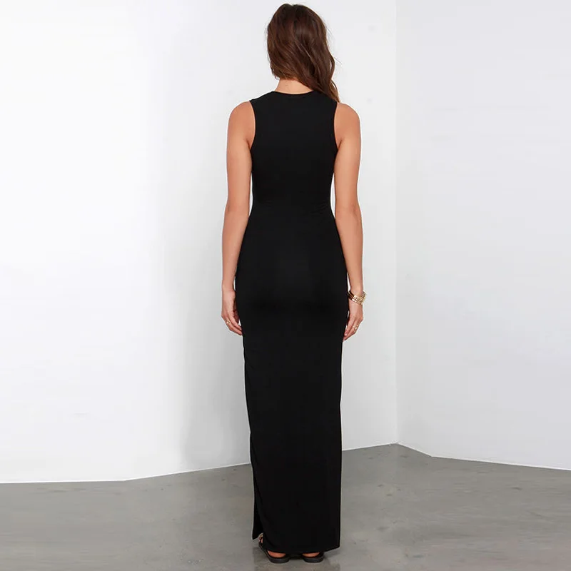 Женское длинное платье A Forever повседневное облегающее эластичное макси без