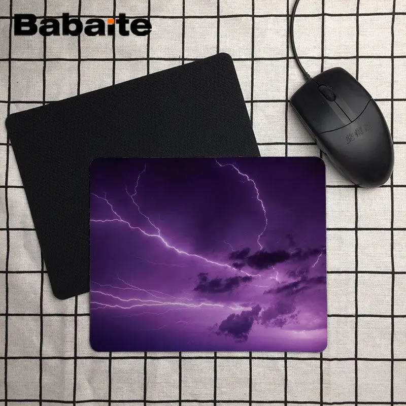 Babaite фиолетовый Подгонянный игровой коврик для мыши ноутбука Размер 18X22cm версия