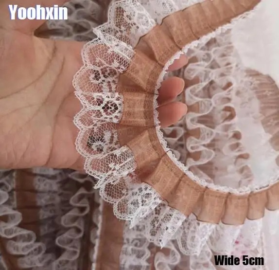 Роскошная вышивка 5 см белая Цветочная кружевная ткань отделка лента сделай сам