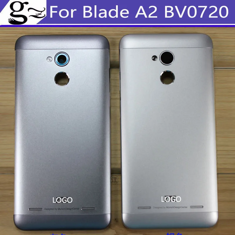 

With LOGO Battery Back Cover + Power volume on off button For ZTE Blade A2 A 2 BV0720 Housing Door Case Replacement Parts