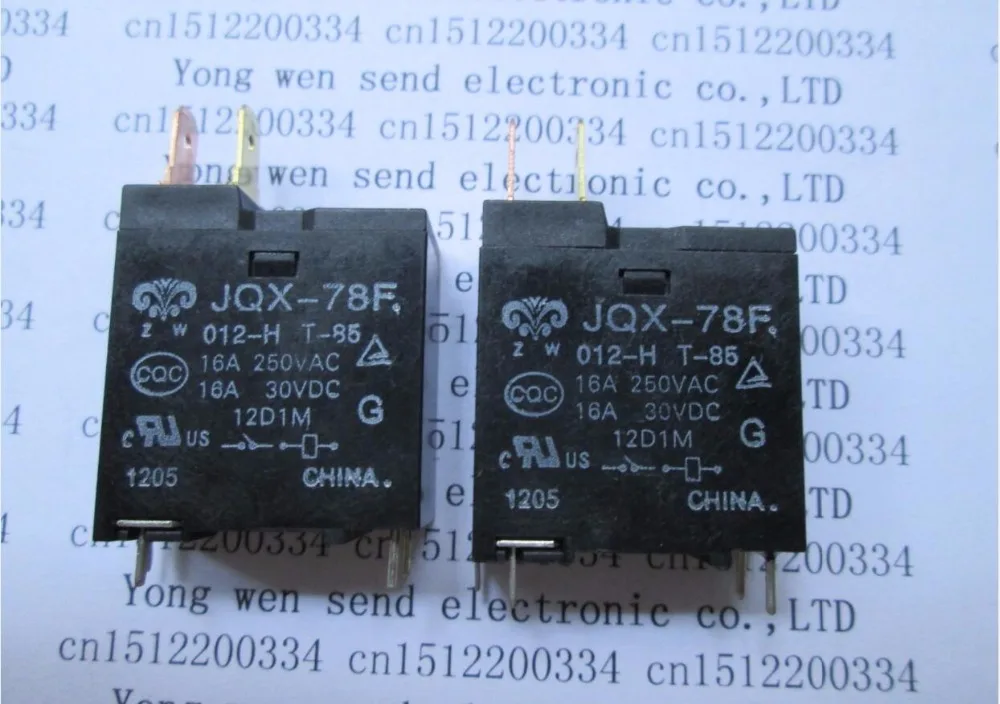 Новая Микроволновая печь реле 12V JQX-78F-012-H JQX-78F 012-H JQX78F 012H JQX78F012H 12VDC DC12V 12V 16A 250VAC DIP4