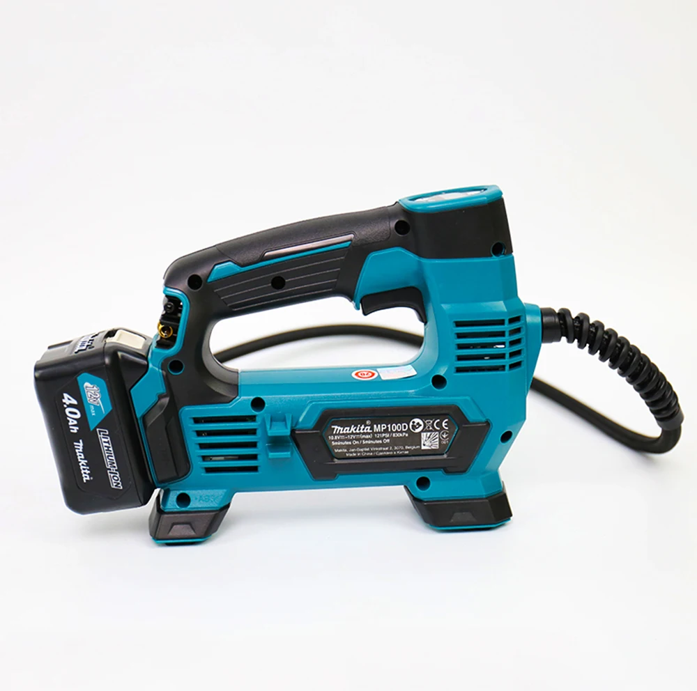 Япония Makita MP100DZ перезаряжаемый воздушный насос литиевая батарея воздушный компрессор насос для автомобильных покрышек 12 В CXT 121PSI 830KPa 65 мм трубчатый насос