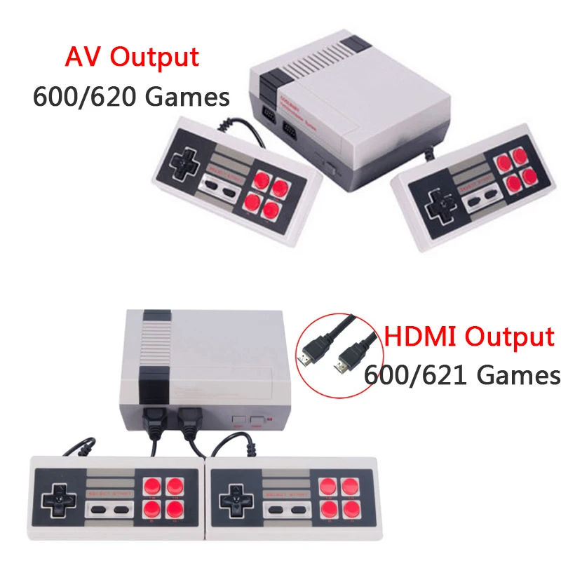 HDMI/AV Выход мини ТВ портативных игровых консольная видеоигра консоль с 600/620 игр