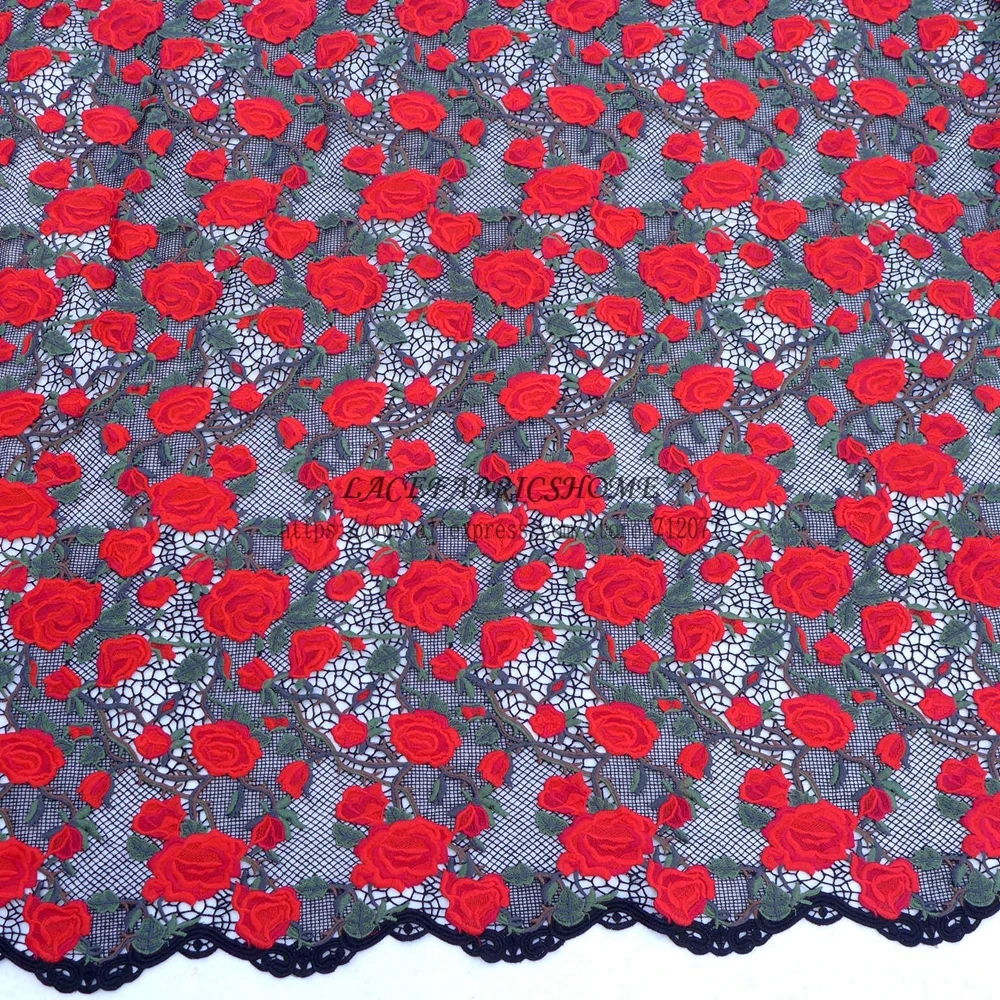 Кружевное платье с вышивкой шириной 49 дюймов 1 ярд|fashion lace fabric|lace fabricembroidered fabric |