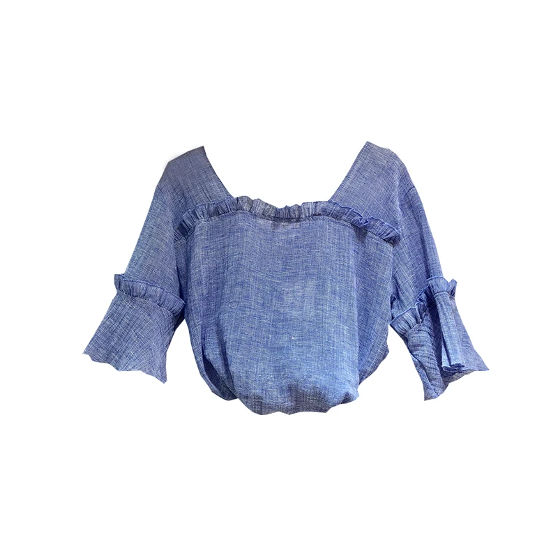 Лето 2018 свободно показать моды джокер вечерние квадратный воротник с