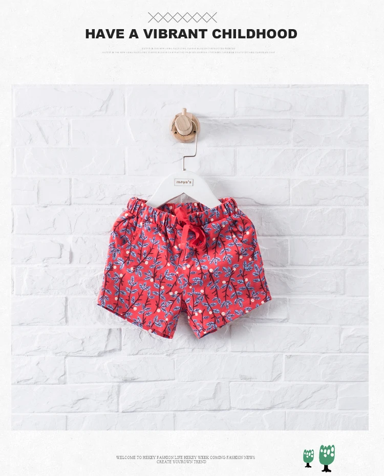 DON`T CALL ME BABY Children Pink Striped Summer Shorts Boys Casual Cotton Soft Shorts Girls Sweet Cute Basic Homewears 90209-01