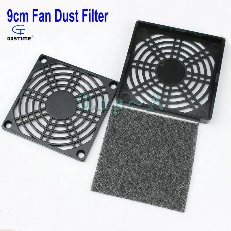 10 шт. 9 см пылезащитный Пылезащитный фильтр для вентилятора постоянного тока 92x92