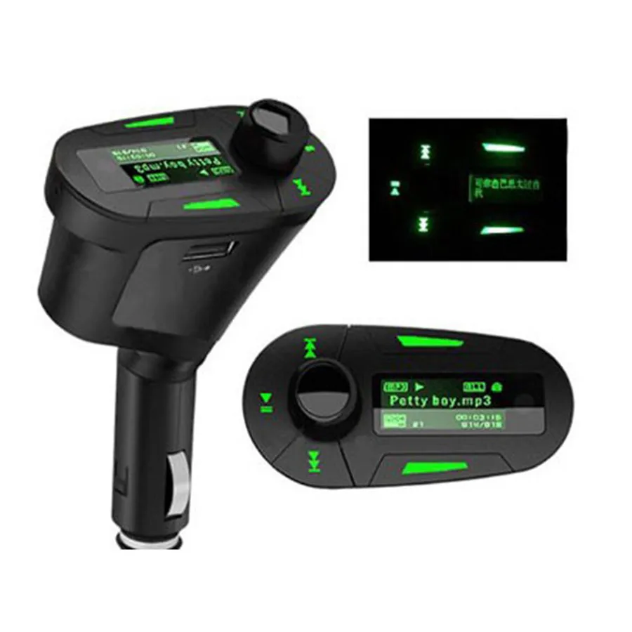 Автомобильный модулятор Беспроводной стерео fm передатчик mp3 музыка Радио плеер