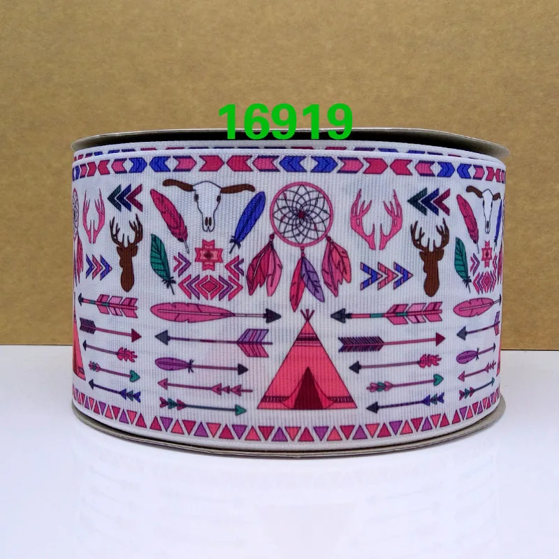 Бесплатная доставка 50 ярдов мультяшная печатная корсажная лента 16920|printed grosgrain