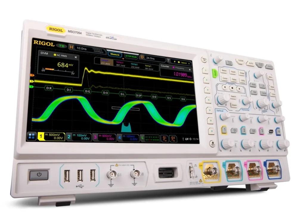 Rigol MSO7054 500 МГц MSO с 4 аналоговыми и 16 цифровыми каналами 10GS/s выборка|Осциллографы| |