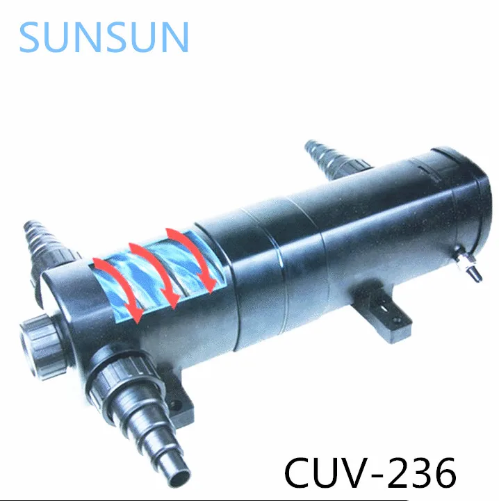УФ светильник SUNSUN для аквариума и пруда мощностью 36 Вт стерилизатор.
