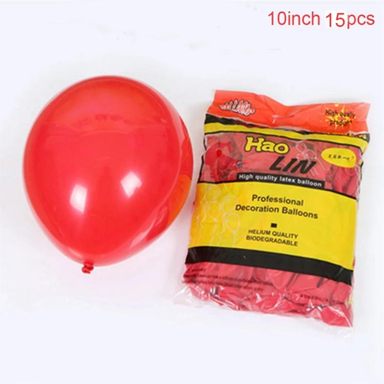 Red Plain Йориу 15 шт. латексные конфетти для воздушного шара рождественские украшения для дома Свадебные украшения для дня рождения детский Рождественский подарок - Цвет: Red Plain