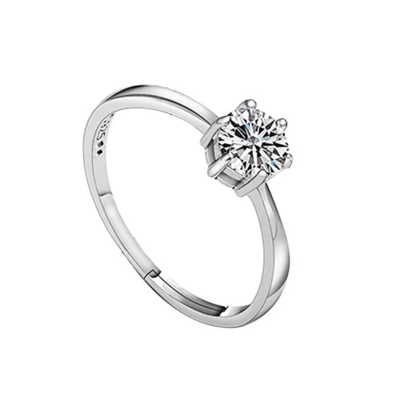 Fabricante al por mayor anillo de oro seis garra Austria circón cristal regalo Navidad para mujeres anillos d | Украшения и
