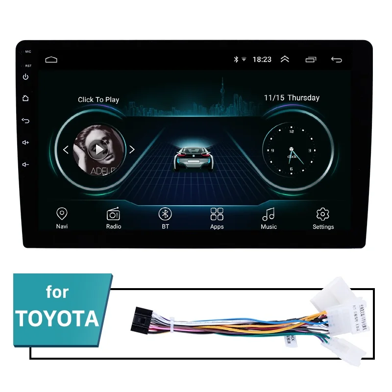 for toyota Seicane Универсальный для hyundai suzkia vw toyota honda kia nissan 9 дюймов Android 8,1 2Din gps Navi Автомагнитола плеер wifi 3g - Цвет: for toyota