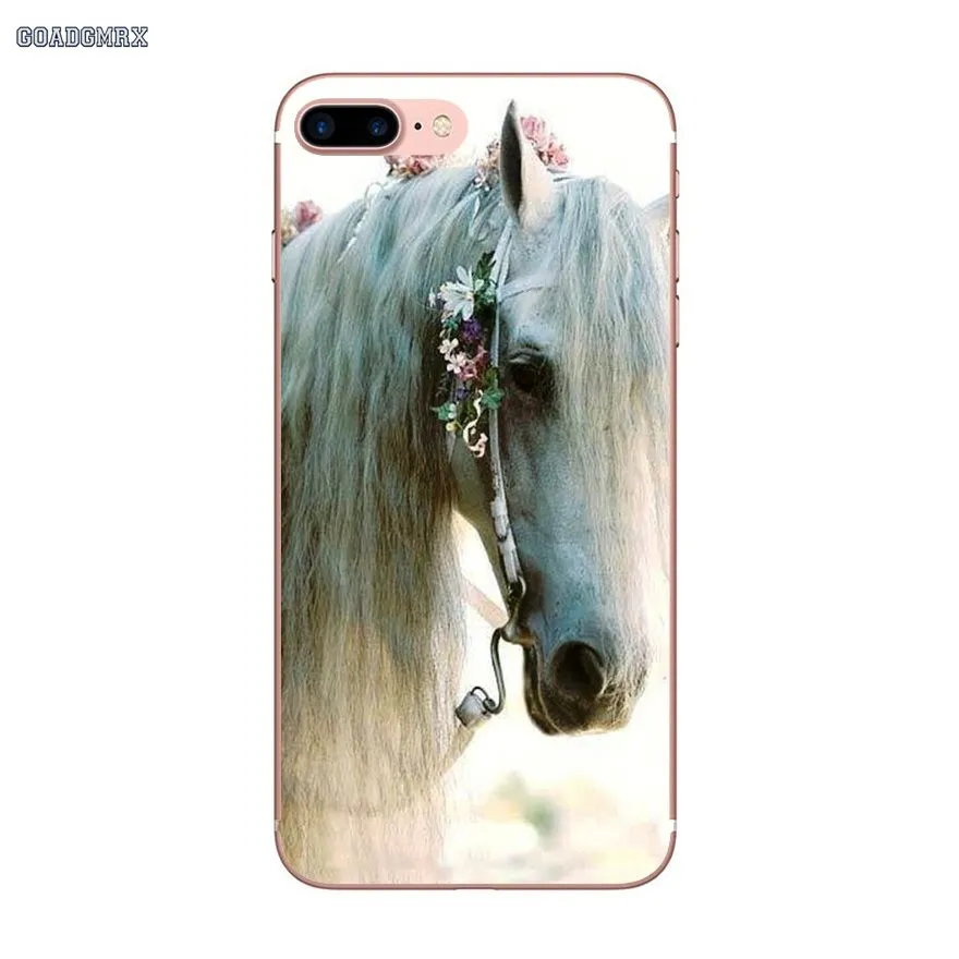 image 11 Мягкие прозрачные чехлы для iPhone 6 6 S 7 8 Plus X XS MAX XR 4 4s 5 5S SE 5C Andalusian Horse высокого качества - Цвет: image 11