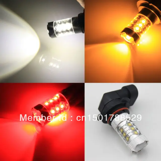 Комплект из 2 предметов рост от 80 Вт светодиодный туман светильник Cree чипы 1156 BAU15S