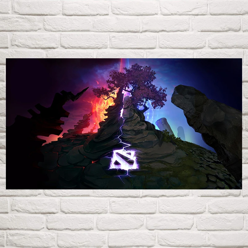 FOOCAME Dota 2 видео игры плакат шелк художественные принты украшения настенные картины для гостиной декоративные картины спальни