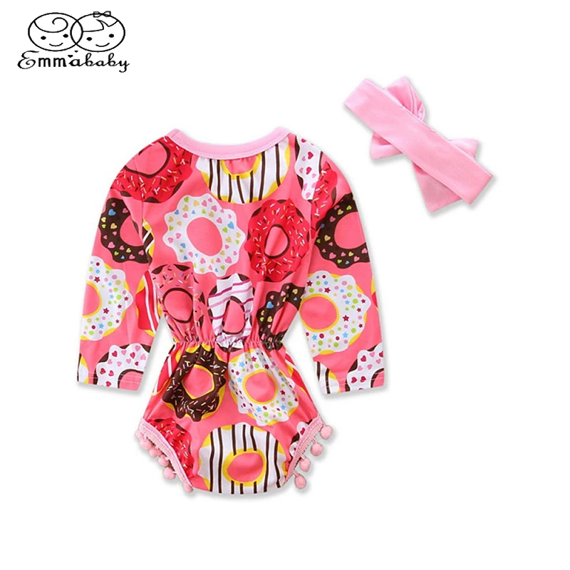 Emmababy новорожденных для маленьких девочек Костюмы боди Повседневное цветочные