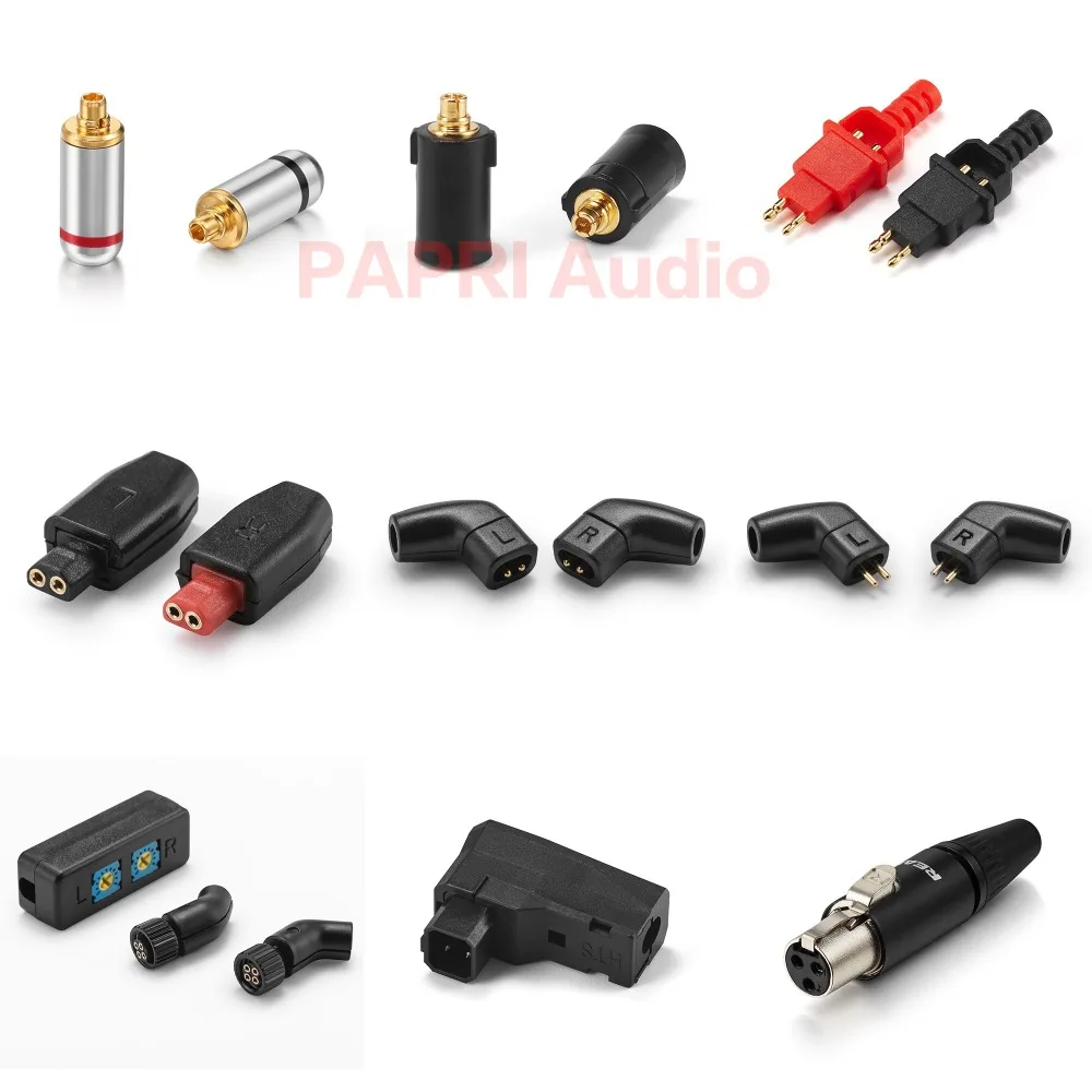 

PAPRI HiFi Earphone Plug MMCX Connector DIY Upgrade Headphone Jack Support K812 Q701 HD650 0.75MM Plugs