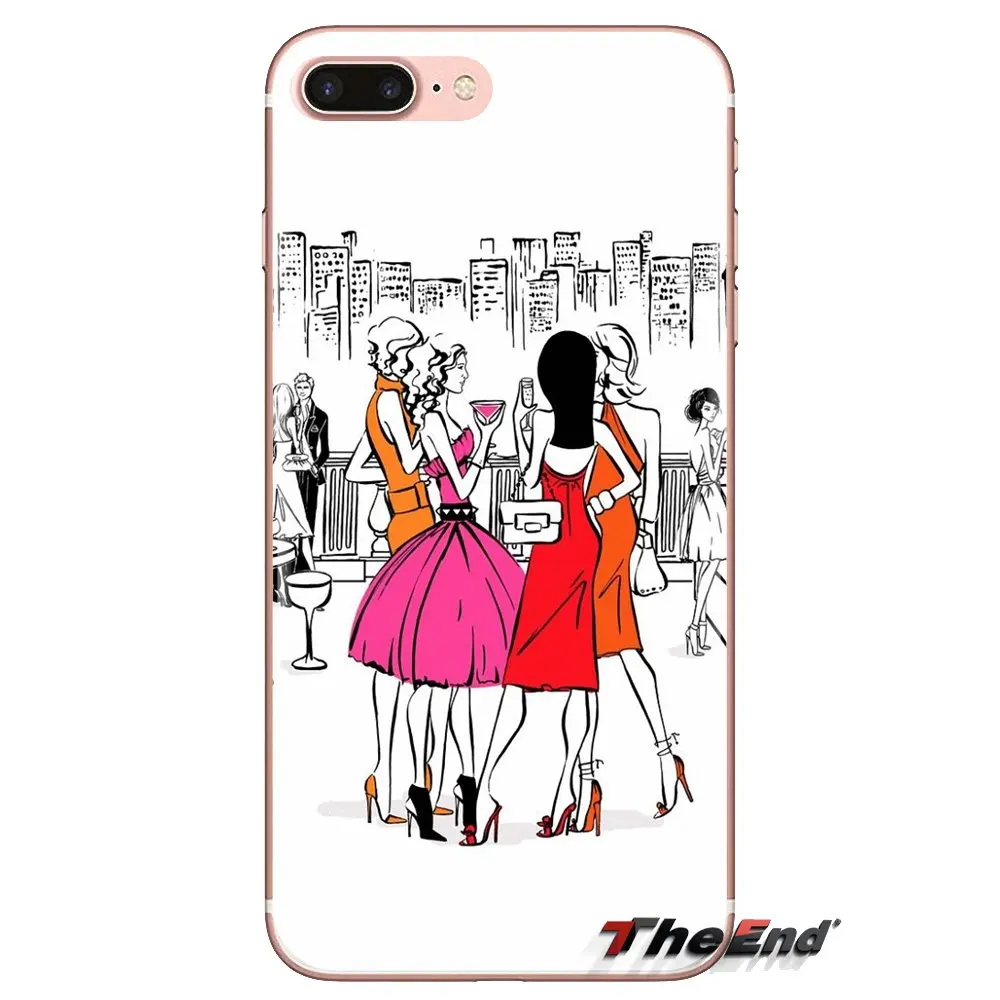 Мягкий прозрачный чехол для Xiaomi Redmi 4A S2 Note 3 3S 4 4X 5 Plus 6 7 6A Pro Pocophone F1 Sex and the City American TV Art