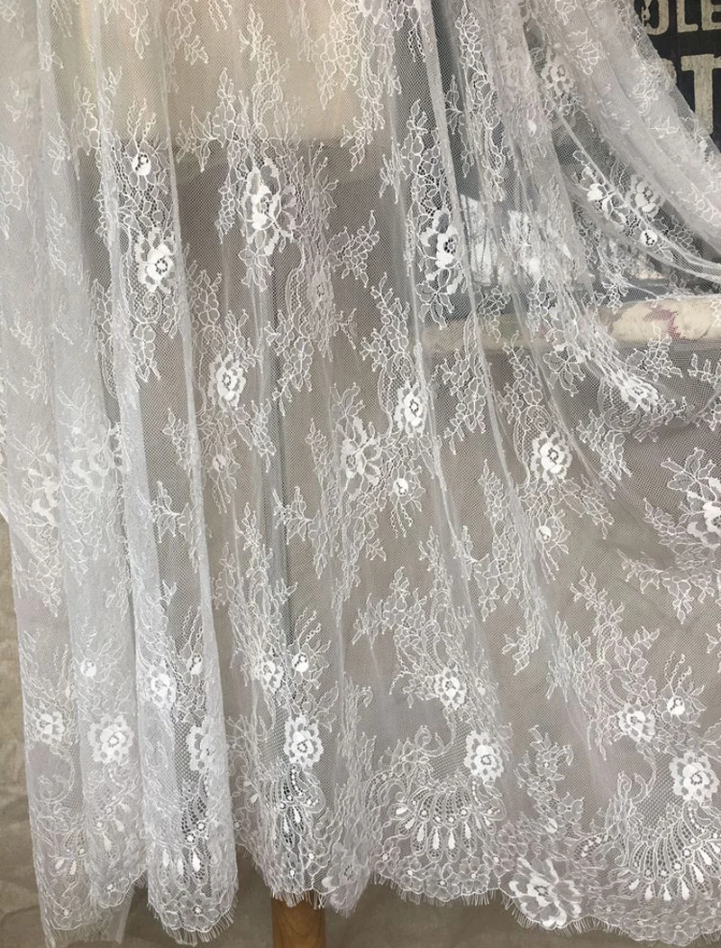 3 метра ресницы кружева шантильи вечерние свадебное платье кружевная ткань