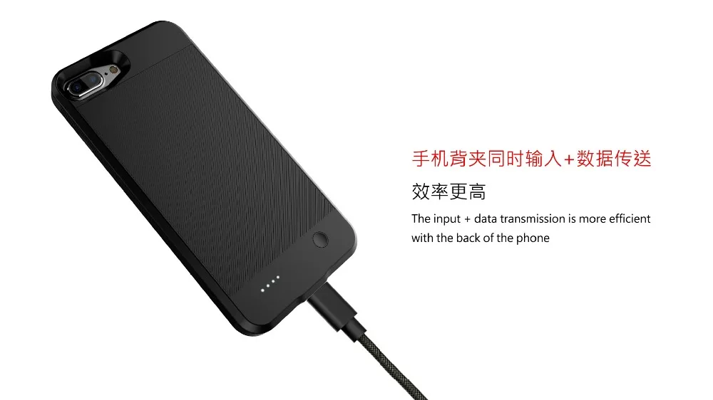 Ультратонкий чехол для зарядки аккумулятора для iphone 6s 8, чехол для мобильного телефона с зажимом для задней панели, чехол для зарядки для iphone 6s 7 8 plus
