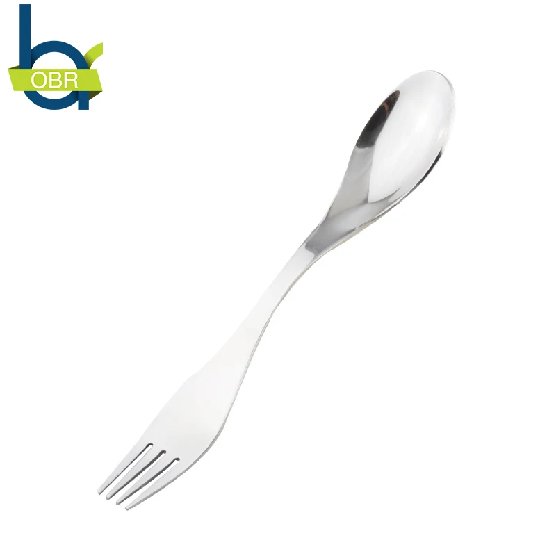 OBR ложка из нержавеющей стали Spork вилка столовые приборы посуда комбинированные