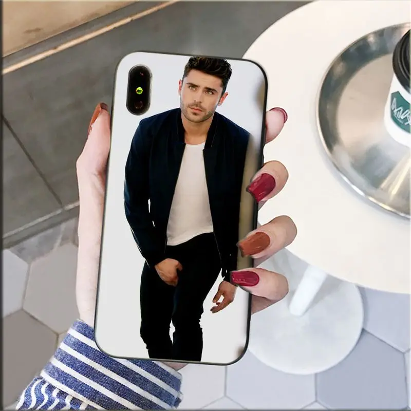 Yinuoda Zac Efron Luxury DIY Painted Beautiful Phone Accessories Case for Apple iPhone 8 7 6 6S Plus X XS MAX 5 5S SE XR Cover | Мобильные