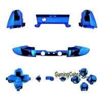 extremerate chrome blue direction abxy full set buttons replacement parts for xbox one s one x game controller model 1708