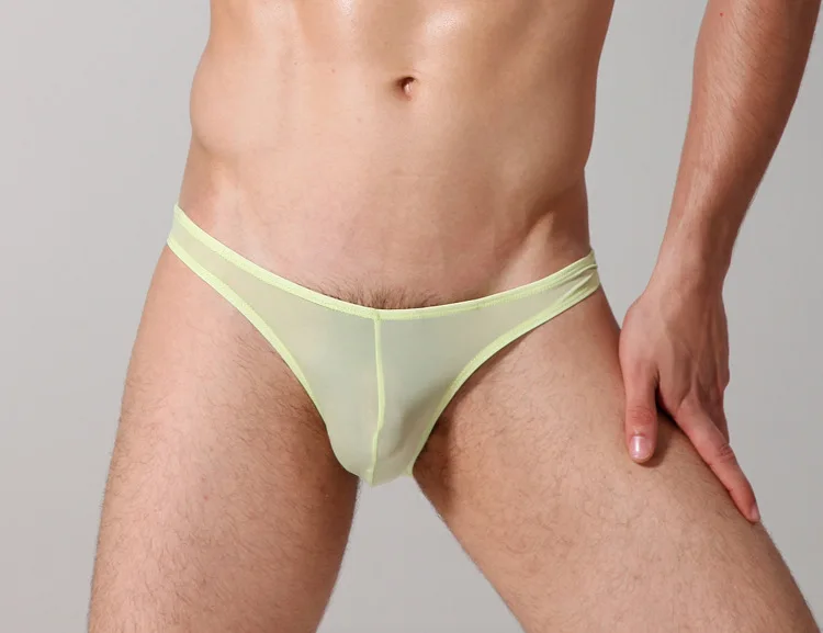 5 шт./лот мужское хипстерское сексуальное нижнее белье с низкой талией шелковое