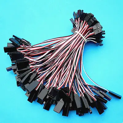 100 шт. x 15 см 22AWG провод Servo удлинитель Кабель для RC Futuba JR|Соединители| |