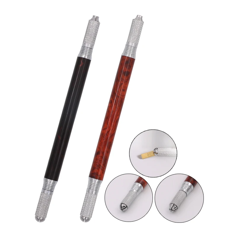 2 шт. Multi function двойная головка ручка для микроблейдинга ручная машинка татуажа