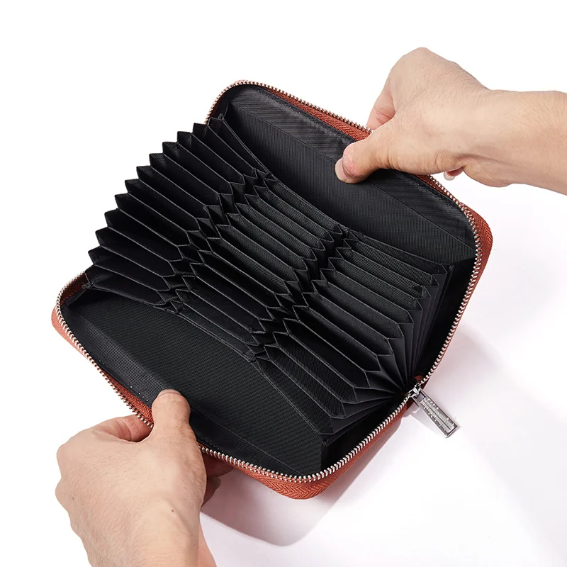 CHALLEN RFID кошелек для женщин и мужчин из натуральной кожи женский дорожный кошелек на молнии Женский кошелек 36 держатель для карт мини Чехол жен