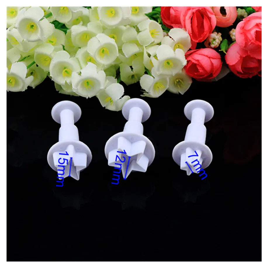 3 шт./компл. мини Звезда для выпечки тортов с помадной начинкой декоративная