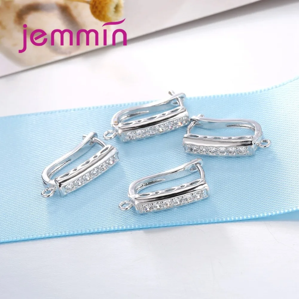 Изысканные Ювелирные компоненты стразы из натуральной кожи серебристые