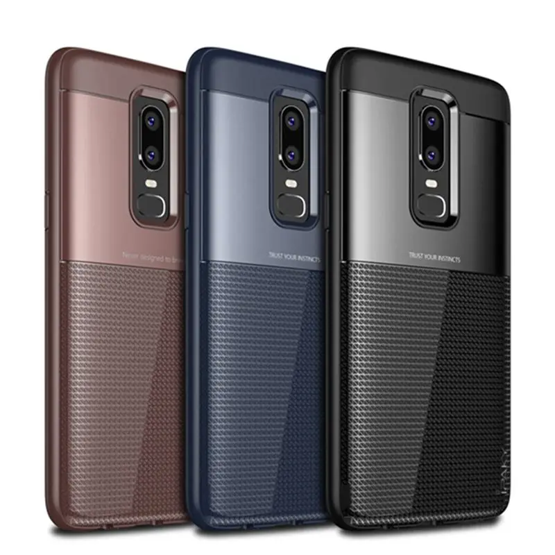 Чехол IPAKY для Oneplus 6 чехол One plus Мягкий защитный из ТПУ задней панели 1 +