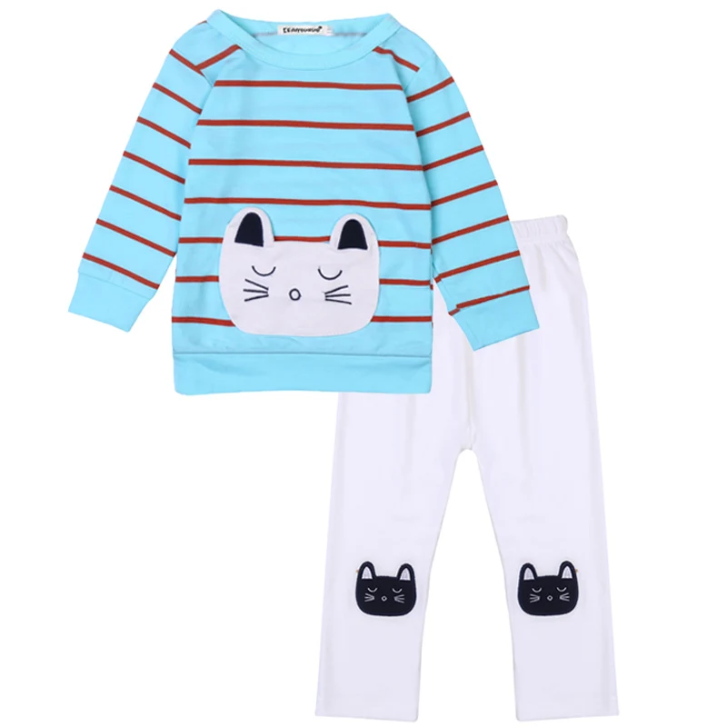 Детская одежда 2018 весенние комплекты одежды для девочек 2 предмета спортивный