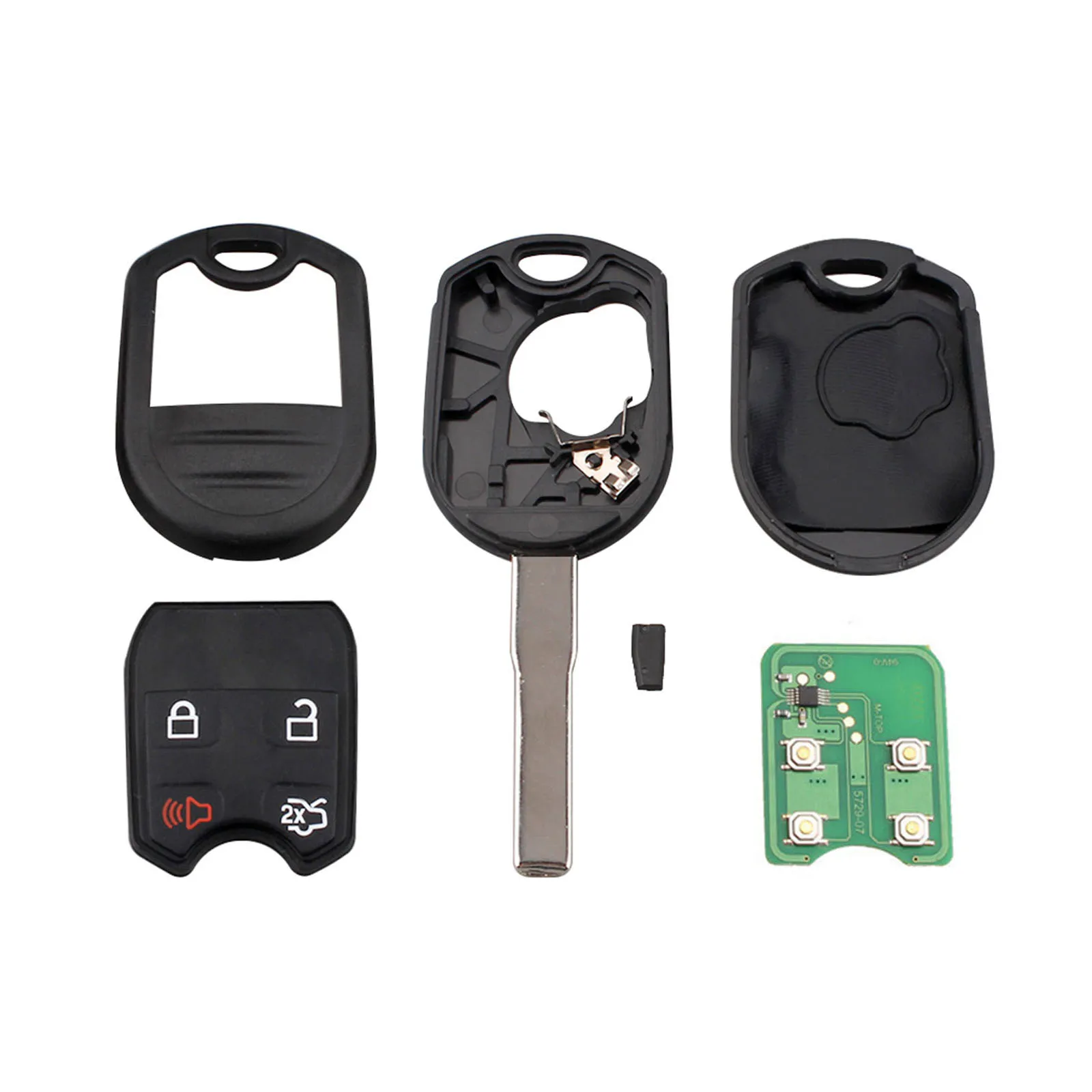Yetaha 2 шт. 4 кнопочный дистанционный Автомобильный ключ для Ford Escape Fiesta Focus Transit Connect C